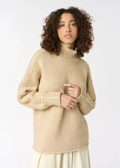 Malo Camel High-neck Sweater