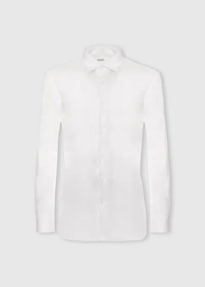 Malo Camicia In Cotone In White