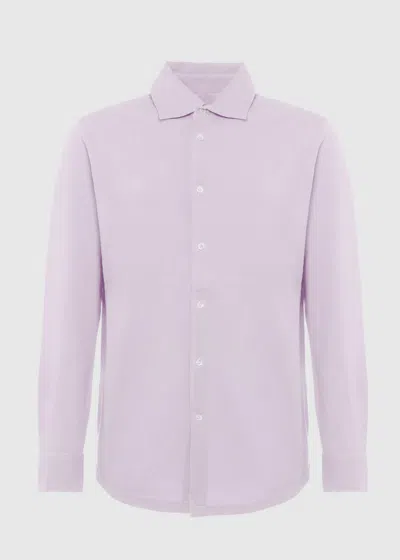 Malo Camicia In Jersey Di Cotone In Pink