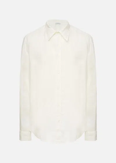 Malo Camicia In Lino In White