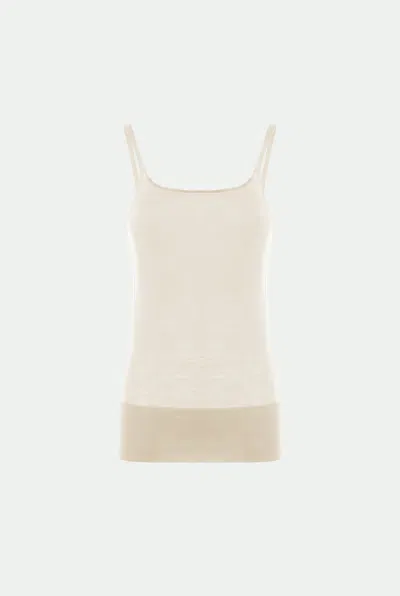 Malo Canotta In Cashmere Ultra-fine In White
