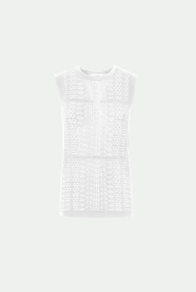Malo Canotta In Cotone Makò In White