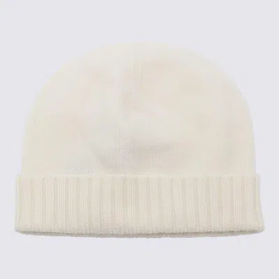 Malo White Wool Beanie In Neutral
