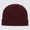 Malo Folded Ribbed Soft Texture Hat In Red