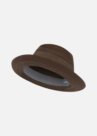 Malo Cappello In Papier In Brown