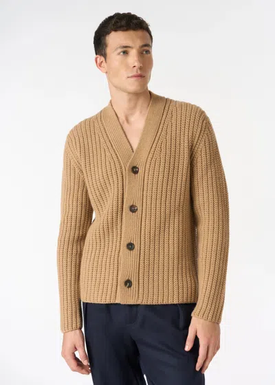 Malo Cardigan In Cashmere In Neutral