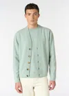 Malo Cardigan In Cashmere In Green