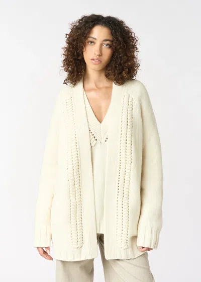 Malo Cardigan In Cashmere In Neutral