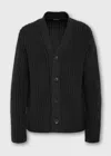 Malo Cardigan In Cashmere In Black