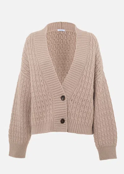 Malo Cardigan In Cashmere In Neutral