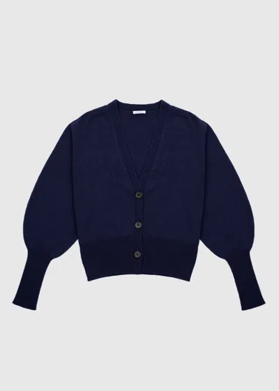 Malo Cardigan In Cashmere In Blue