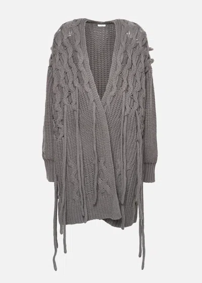 Malo Cardigan In Cashmere In Gray