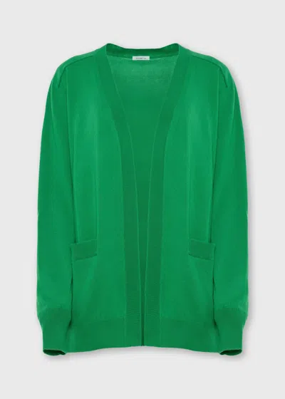 Malo Cardigan In Cashmere In Green