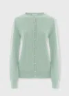 Malo Cardigan In Cashmere In Green