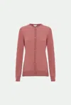 Malo Cardigan In Cotone Makò In Pink