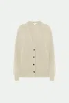 Malo Cardigan In Luxury Cashmere In Neutral