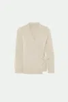 Malo Cardigan In Luxury Cashmere In Neutral