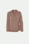 Malo Cardigan In Luxury Cashmere In Brown