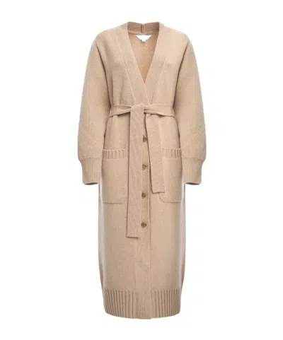 Malo Cardigan In Luxury Cashmere In Brown