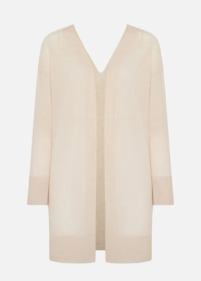 Malo Cardigan In Super Soft Cashmere In Neutral