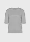 Malo Cashmere And Silk Crewneck Sweater In Gray