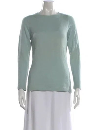 Pre-owned Malo Cashmere Bateau Neckline Sweater In Green