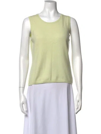 Pre-owned Malo Cashmere Bateau Neckline Sweater In Yellow