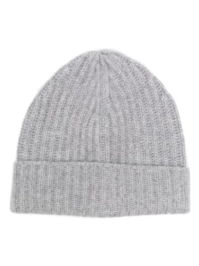 Malo Cashmere Beanie In Grey