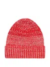 Malo Ribbed Knit Beanie In Rot