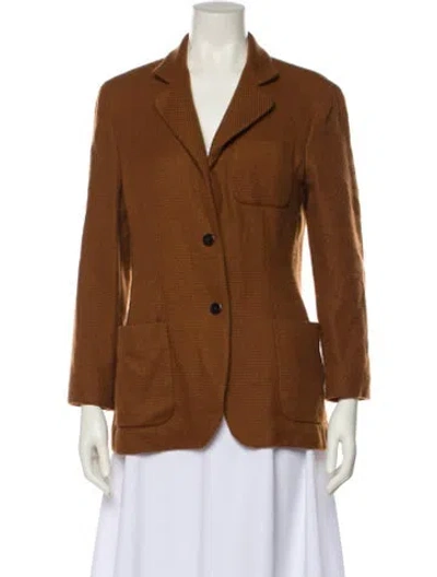 Pre-owned Malo Cashmere Blazer In Brown