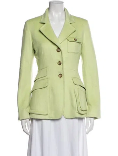 Pre-owned Malo Cashmere Blazer In Green