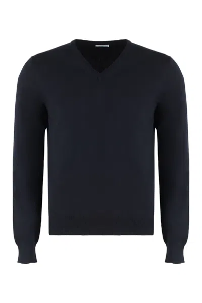 Malo Cashmere Blend Pullover In Blue