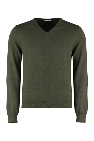 Malo Cashmere Blend Pullover In Green