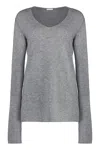 Malo Cashmere Blend Pullover In Grey