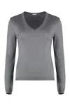 Malo Cashmere Blend Pullover In Grey