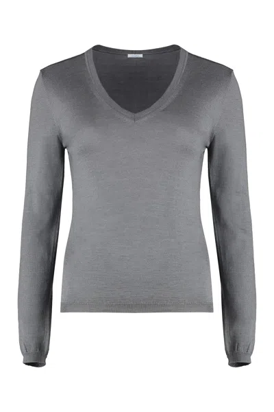 Malo Cashmere Blend Pullover In Grey