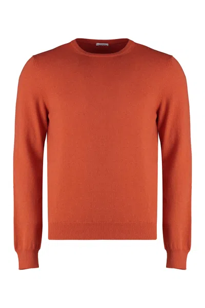 Malo Cashmere Blend Pullover In Orange