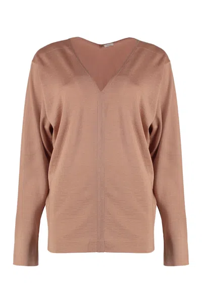 Malo Cashmere Blend Pullover In Pink