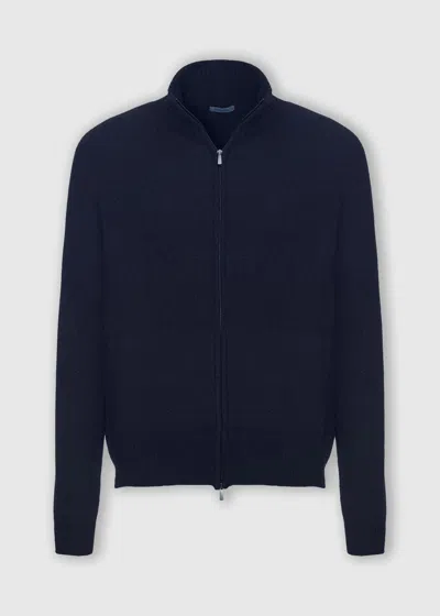 Malo Cashmere Bomber In Blue