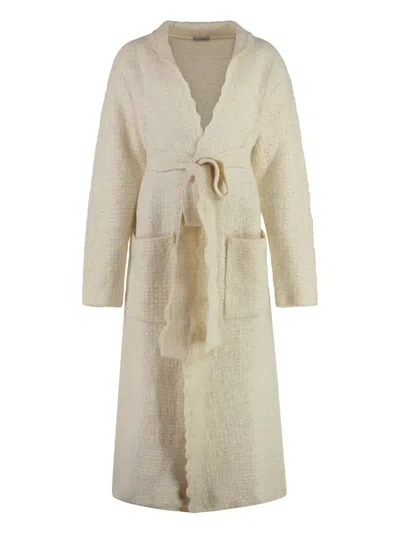 Malo Cashmere Cardigan In Panna