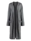 Malo Cashmere Maxi-cardigan In Grey