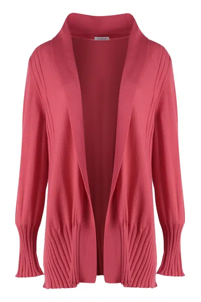 Malo Cashmere Cardigan In Purple