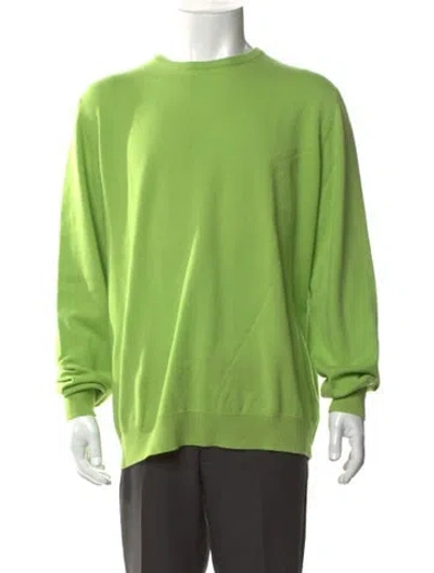 Pre-owned Malo Cashmere Crew Neck Pullover In Green