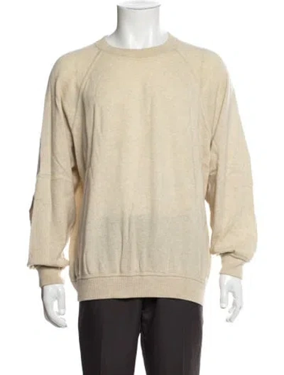 Pre-owned Malo Cashmere Crew Neck Pullover In Neutral
