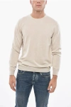 Malo Cashmere Crew-neck Sweater In White