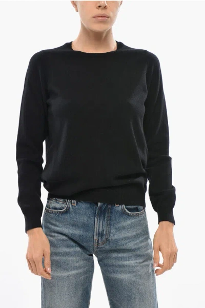 Malo Cashmere Crew-neck Sweater In Black