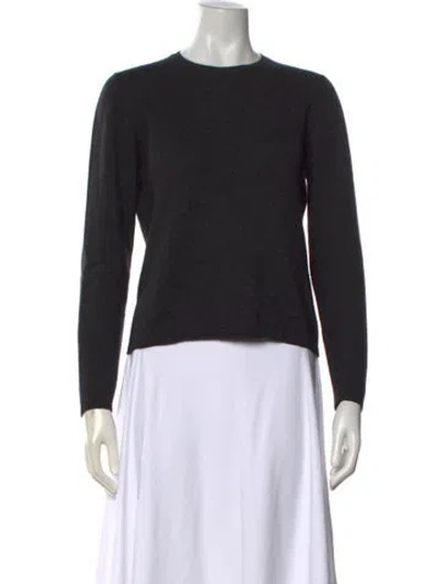 Pre-owned Malo Cashmere Crew Neck Sweater In Black