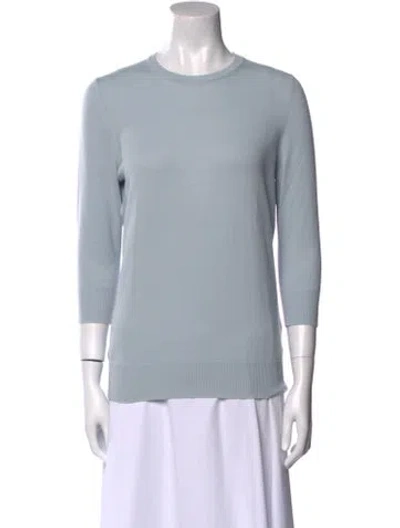 Pre-owned Malo Cashmere Crew Neck Sweater In Blue