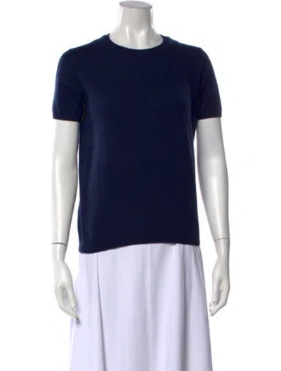 Pre-owned Malo Cashmere Crew Neck Sweater In Blue