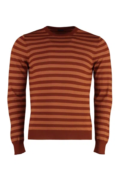 Malo Cashmere Crew-neck Sweater In Camel